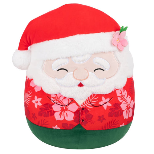 Squishmallows Nick Santa Claus in Red Hawaiian Shirt Plush 14"