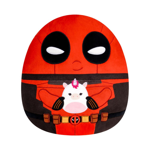 Squishmallows MARVEL Select Series Deadpool Holding Unicorn Plush 12"