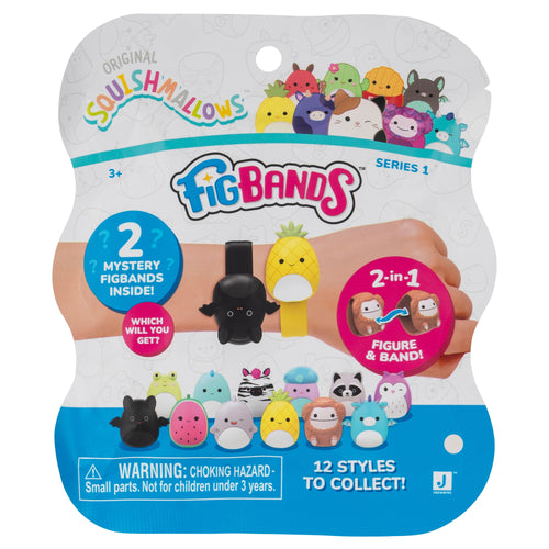 FigBands Squishmallows 2-in-1 Mystery 2-Pack Toy Playsets 2.5"