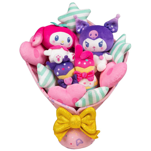 Hello Kitty and Friends My Melody & Kuromi Anniversary Plush Bouquet 12"