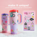 Squishmallows Sticker Bomb Tumbler with Straw - 11