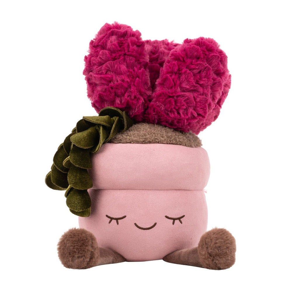 Greenhouse by Russ 12-Inch Pink Pot Succulent Plush