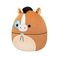 12-Inch Brisby the Brown Horse with Bolo Tie and Heart Eyepatch - 2