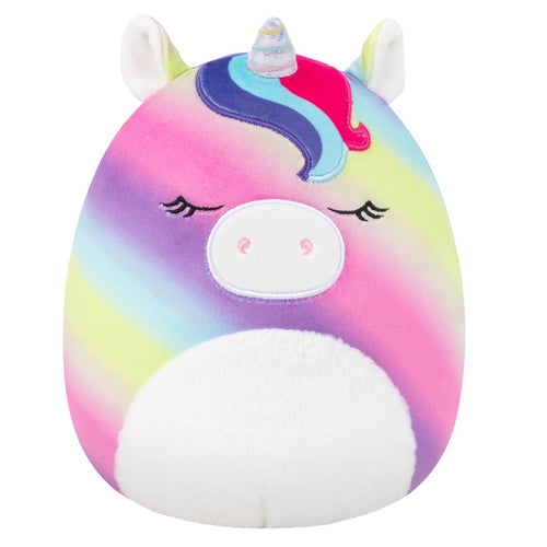 Squishmallows Clarissa Rainbow Unicorn Plush with Fuzzy Belly 8"