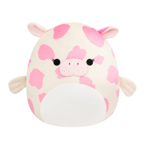 Squishmallows Mondy Hot Pink & White Sea Cow Plush 16"