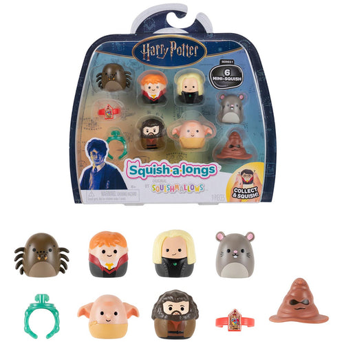 Squish-a-longs “Harry Potter” Mini-Squish and Accessory 6-Pack Style 2 Toy Playsets