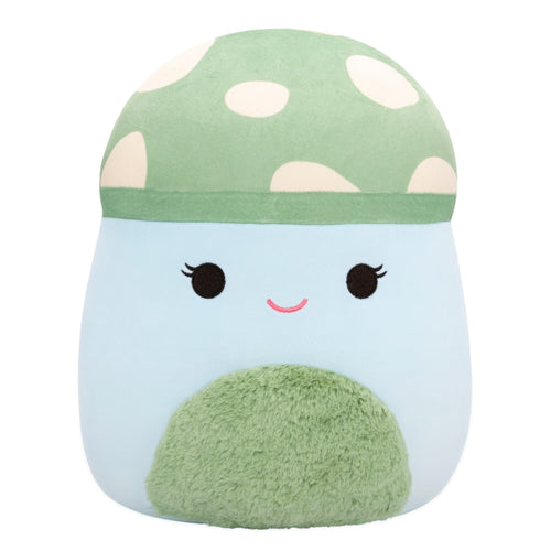 Squishmallows Bo Lynn 12" Plush – Teal Spotted Mushroom with Fuzzy Green Belly