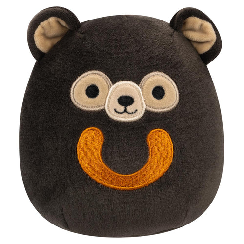 Squishmallows Maltese Dark Brown Sun Bear with Fuzzy Chest Plush 8"