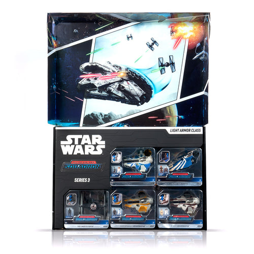 Vault Star Wars Micro Galaxy Squadron Action & Toy Figures — Light Armor Class Series 3 Limited Edition 5-Pack with Chase & Rare
