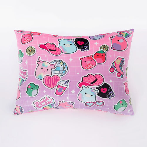 SquishPillow Squish Sparkle Standard Pillowcases with Super-Soft Stretchy Fabric