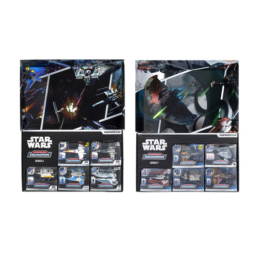 Vault Star Wars Micro Galaxy Squadron Starfighter Class Collection Bundle (Series 6 & 7) Action & Toy Figures