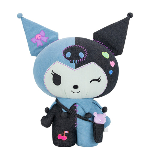 Hello Kitty and Friends Ultra-Premier Kuromi Denim Patchwork Plush — Limited Edition 24"