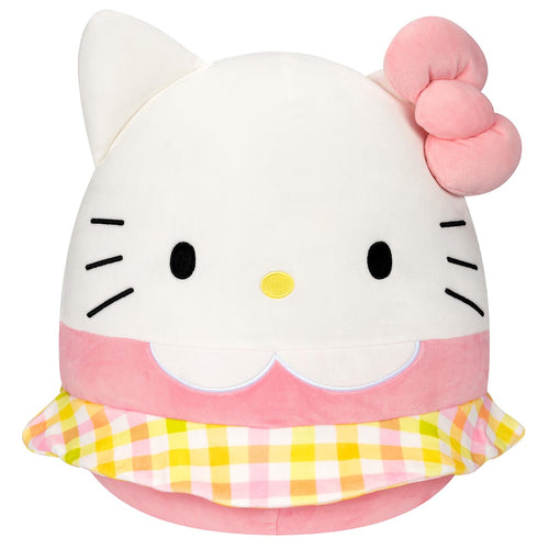 Squishmallows Hello Kitty and Friends Hello Kitty Wearing Gingham Skirt Plush — 14"