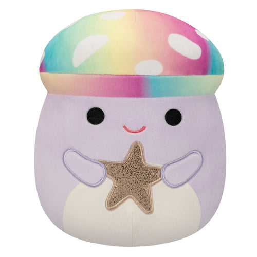 Squishmallows Mahdi Tie-Dye Mushroom Holding Star Plush 8"