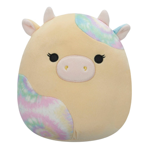 Squishmallows 12" Rina the Yellow Cow with Tie Dye Spots Plush