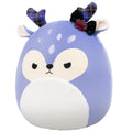 14-Inch Binoche the Purple Fawn with Plaid Antlers and Bow - 2