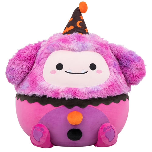Squishmallows 20" Woxie the Magenta Bigfoot in Clown Costume Plush