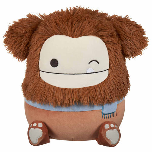 Squishmallows Benny Winking Brown Bigfoot Plush with Scarf 12"