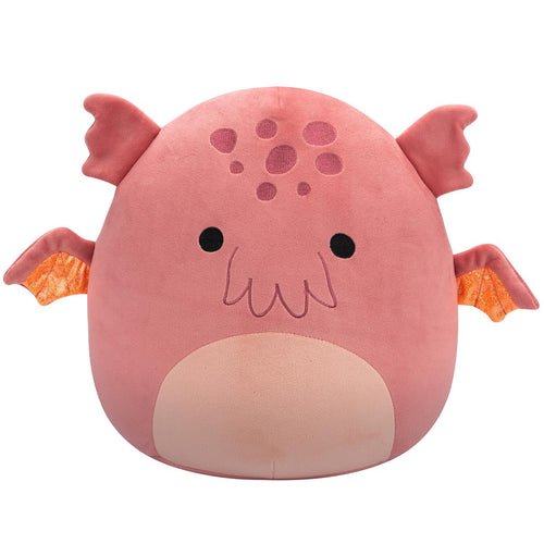 Squishmallows Leandro Dark Coral Cthulhu Plush with Sparkly Wings 12"