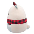 16-Inch Matthew the White Moose with Glitter Antlers - 3