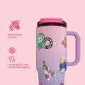 Squishmallows Sticker Bomb Tumbler with Straw - 4