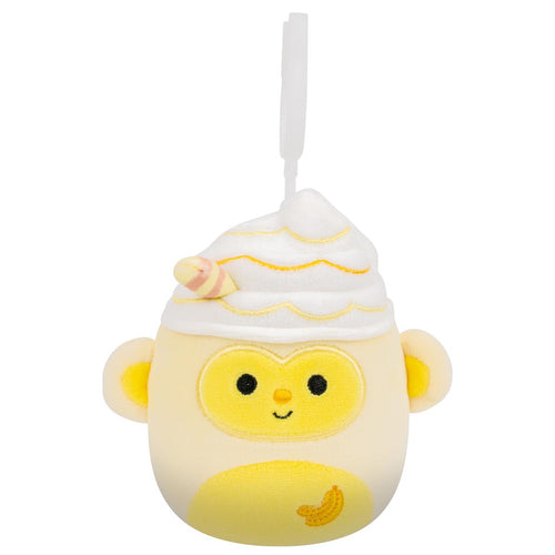Squishmallows 3.5" Pierogi the Banana Monkey Shake Clip Plush