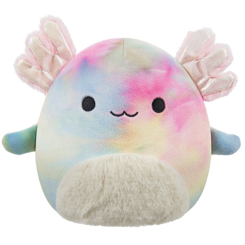 Squishmallows Tinley Rainbow Tie-Dye Axolotl Plush 11"