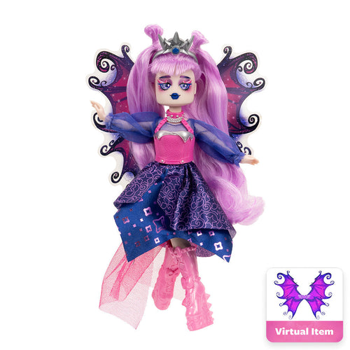 Royale High Avrilla Dark Fairy 9-Inch Fashion Doll Toy Playsets, Series 1