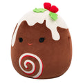 8-Inch Fleur the Yule Log with Holly - 2