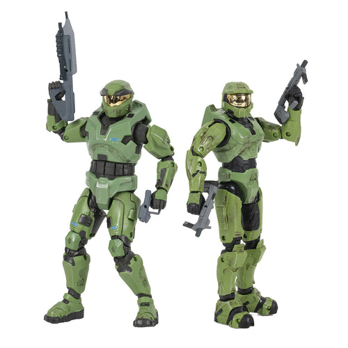 Vault Halo Master Chief Combat Evolved & Halo 2 Action & Toy Figures | 2-Pack, 6.5 Inch, 40+ Points