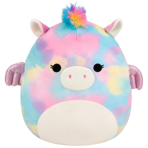 Squishmallows Jaime Rainbow Tie-Dye Pegasus with White Belly Plush — 14"