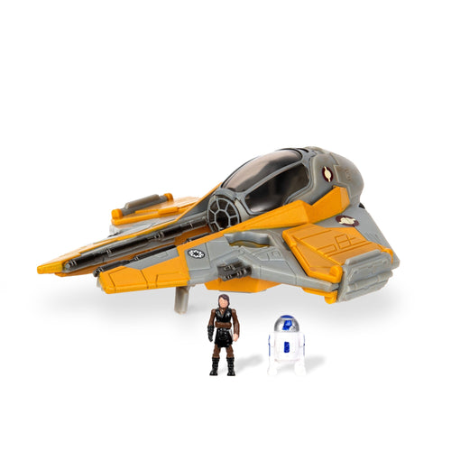 Star Wars Micro Galaxy Squadron Anakin Skywalker's 3-Inch Jedi Interceptor Action & Toy Figures