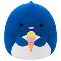 20-Inch Mav the Blue Shark Holding Ice Cream - 1