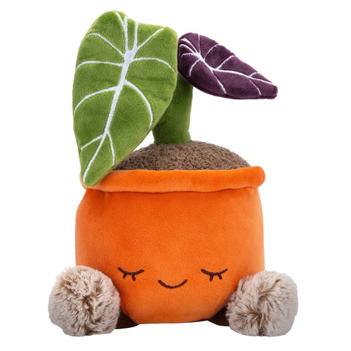 Greenhouse by Russ Black Velvet Alocasia Plant Plush | 12-Inch