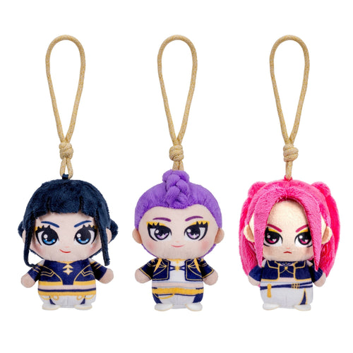 KPop Demon Hunters Plush — 3-Pack 4-Inch Rumi, Mira & Zoey Clip-Ons