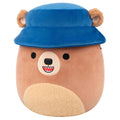 12-Inch Stokely the Brown Kodiak Bear with Bucket Hat - 2