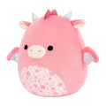 14-Inch Aegi the Pink Dragon with Sakura Print Belly - 2