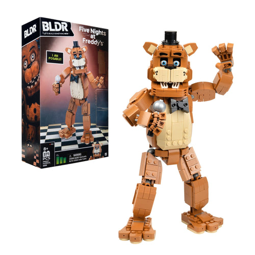 BLDR Five Nights at Freddy’s Freddy Fazbear 571-Piece 11-Inch Building Set – Building Sets