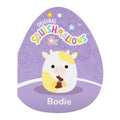 8-Inch Bodie the Yellow Spotted Cow Holding Chocolate Bunny - 5