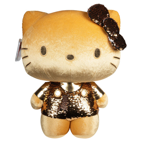 Hello Kitty and Friends Ultra-Premier Hello Kitty Gold Sequin Plush — Limited Edition 24"