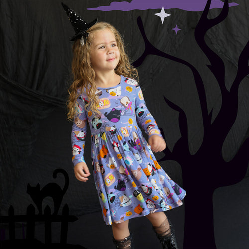 Posh Peanut Squishmallows Halloween Twirl Dresses — Purple, 3T-4T, 5T-6T, 7Y-8Y & 10Y-12Y