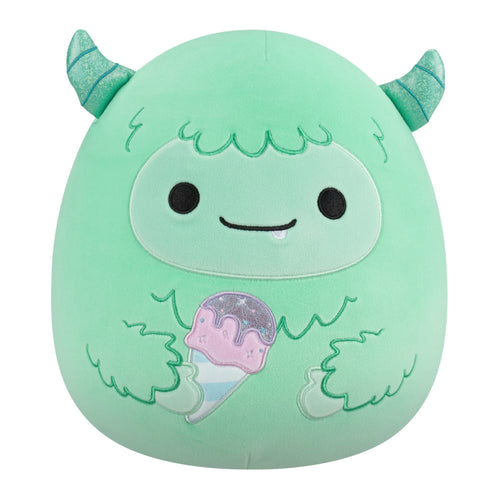 Squishmallows Select Series Robbito Green Yeti Plush with Ice Cream Cone 12"