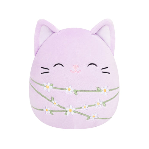 Squishmallows Mak Lavender Cat Wrapped in Flower Stems Plush 8"
