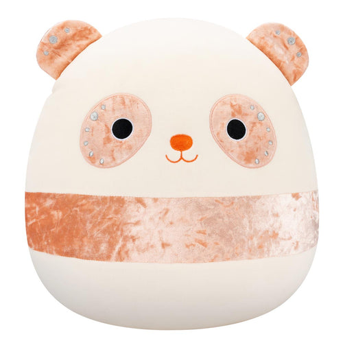 Squishmallows Bee Peach Velvet Panda Plush 14"