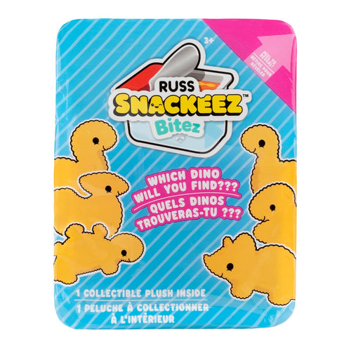 Russ Snackeez Dino Nuggets 3.5" Blind Box Plush, 1 Surprise with Dangler
