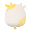 8-Inch Bodie the Yellow Spotted Cow Holding Chocolate Bunny - 4