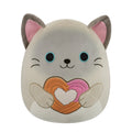 12-Inch Felton the Siamese Cat Holding Heart Churro - 1