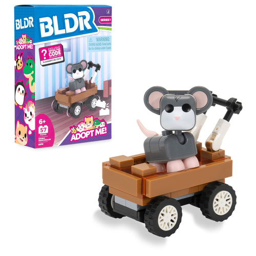 BLDR Adopt Me Mouse & Crate Stroller Building Sets