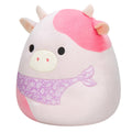 14-Inch Reshma the Light Pink Cow with Purple Bandana - 2
