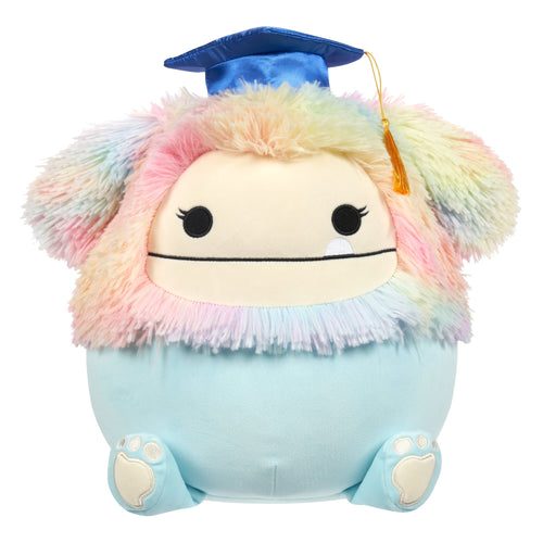 Squishmallows 12" Zozo the Teal Bigfoot in Graduation Cap Plush